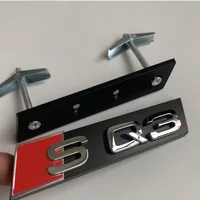 Badge de calandre de voiture Audi, emblème avant pour autocollant Audi S5 S6 S7 S8 RS3 RS4 RS5 RS6 RS7 RS8 SQ3 SQ5, accessoires de Modification automobile, 1 pièce 5