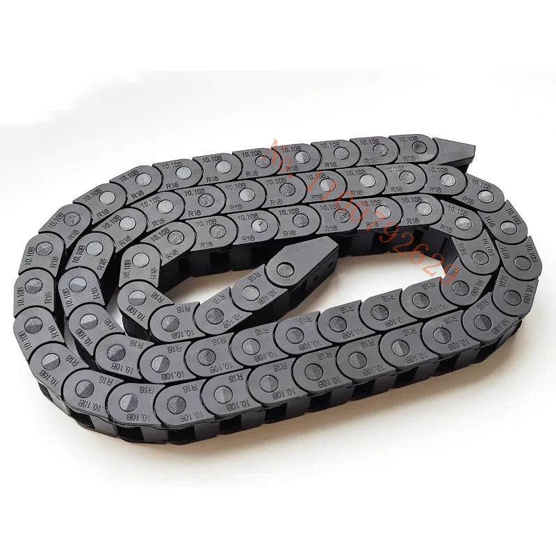 DZGG Transmission Chains Bridge Not open form inner size 10x15mm 10x20mm 10x30mm 1meter Plastic Towline Cable Drag Chain