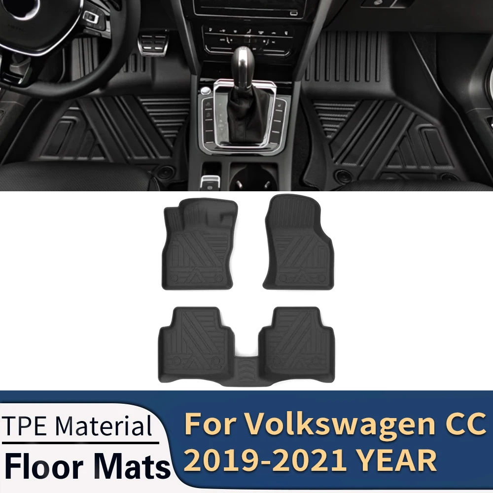 For VW Volkswagen Arteon CC 20182023 Auto Car Floor Mats AllWeather