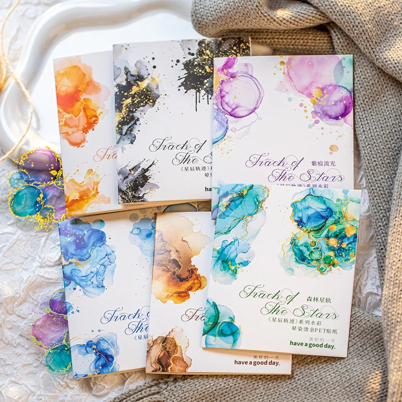 Watercolor Scrapbook Stickers Set 6
