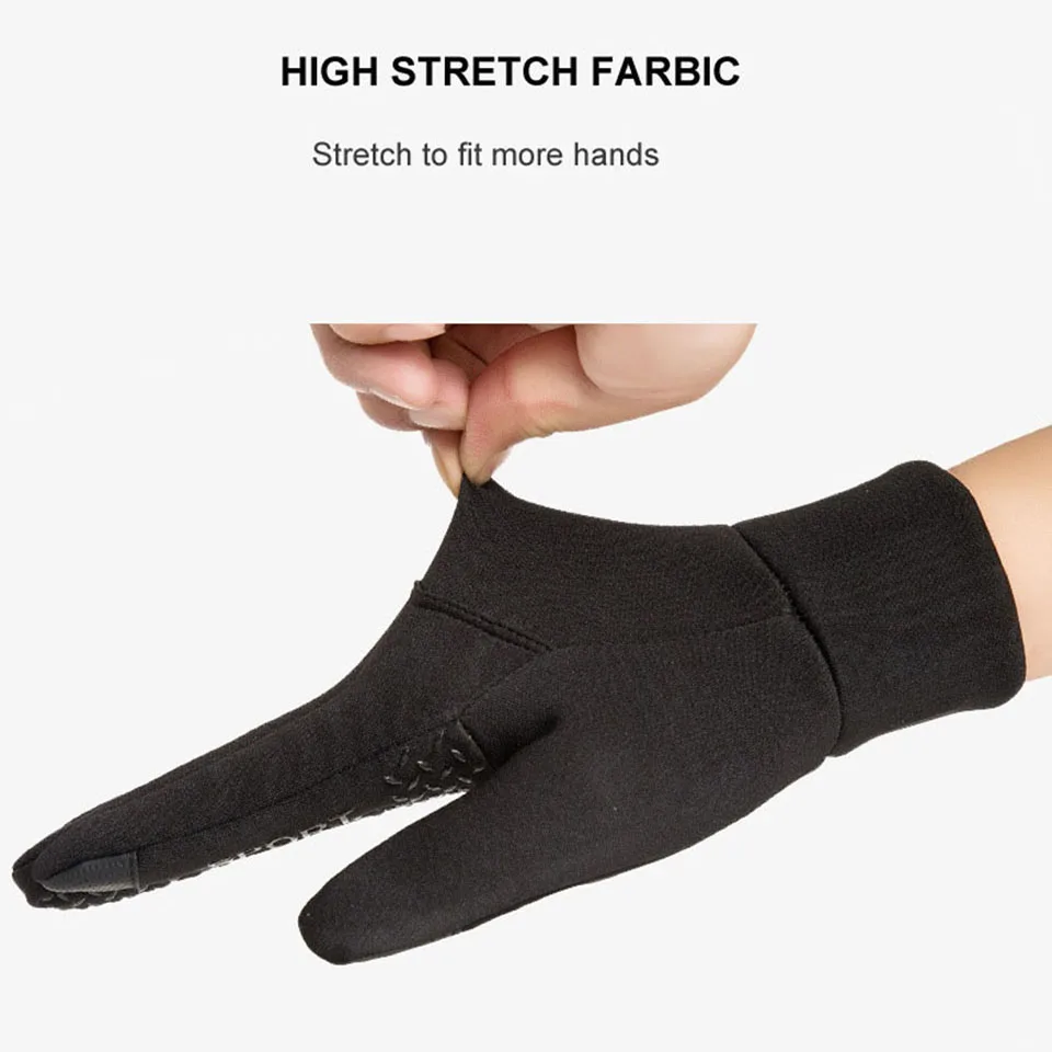 Fall Winter Second Finger Gloves Padded Warm Fishing Gloves Half Finger Touch Screen Windproof Anti-slip Cycling 1Pair cycling gloves,fingerless gloves,fishing gloves