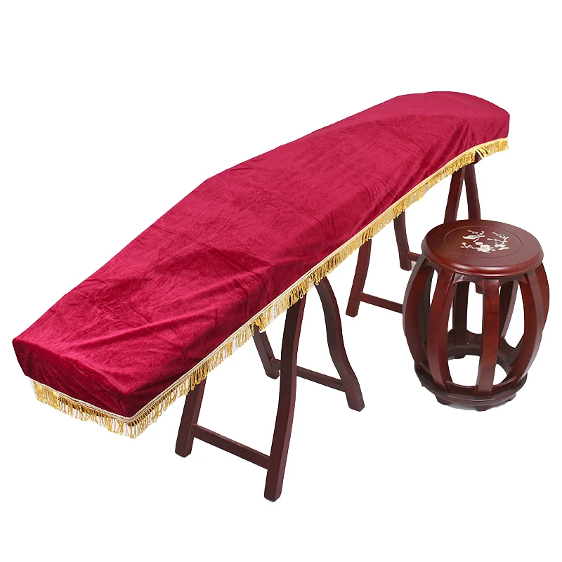 64.9x12.9in Chinese Zither Cover Fringe Pendant Lace String Bag Dustproof Cover Guzheng Protector Ethnic Instrument Accessories