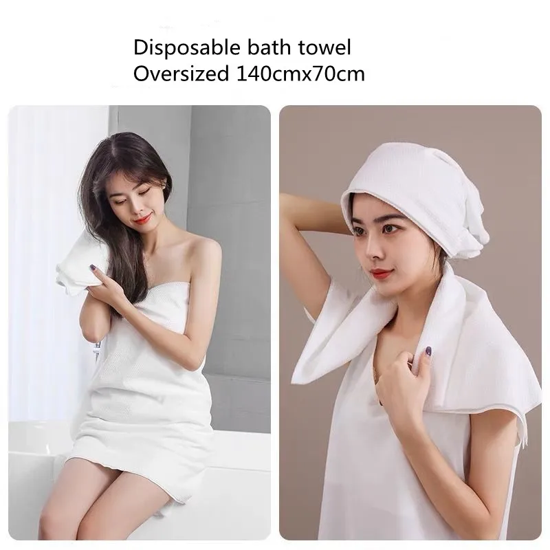 70x140cm Disposable Bath Towel Oversized thickened Compressed Towel Beauty Hotel Disposable Bath Towel Portable Travel Towel 6