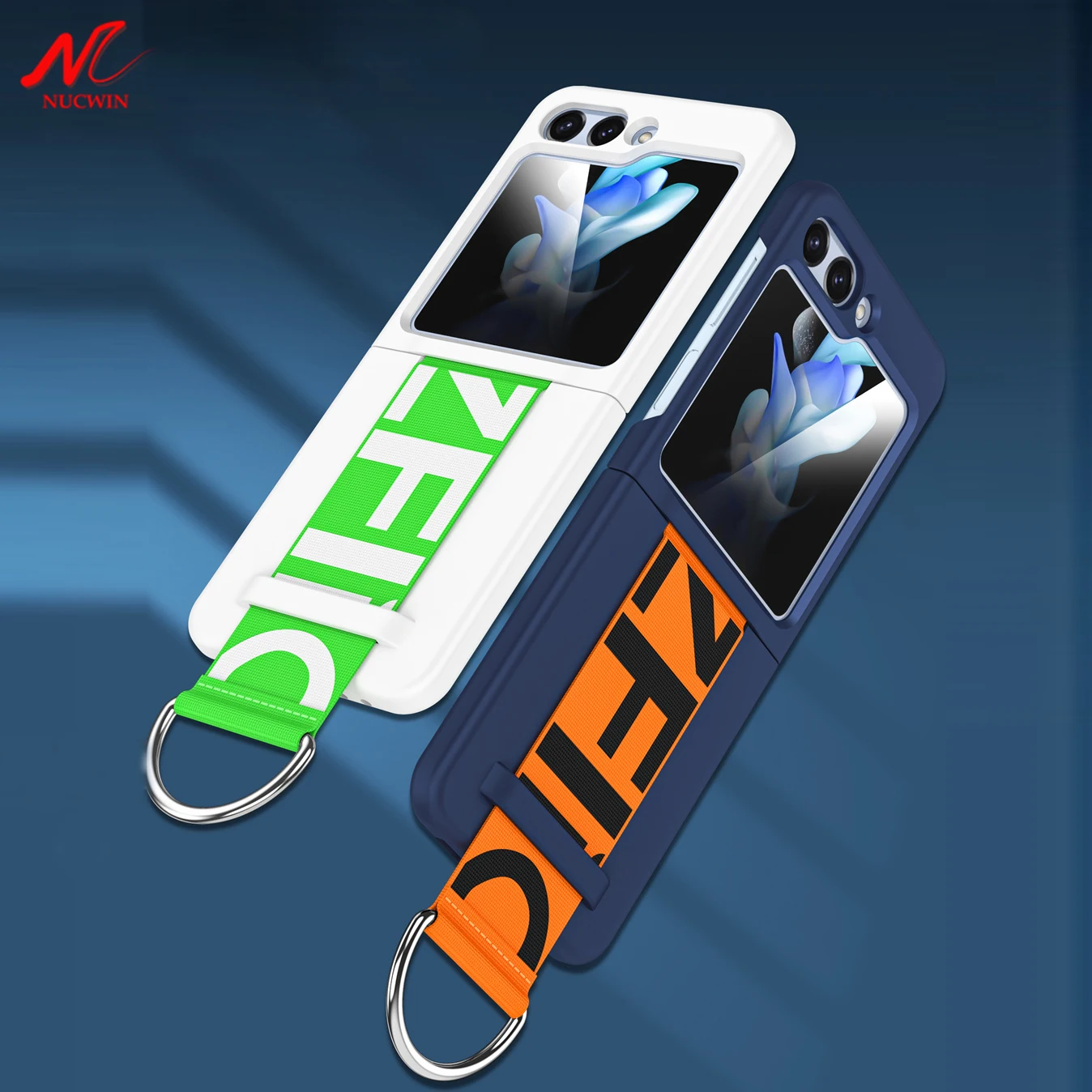 Luxury Wrist Strap Ring Holder Shockproof Case - Slim Matte Finish with Hand Chain Band