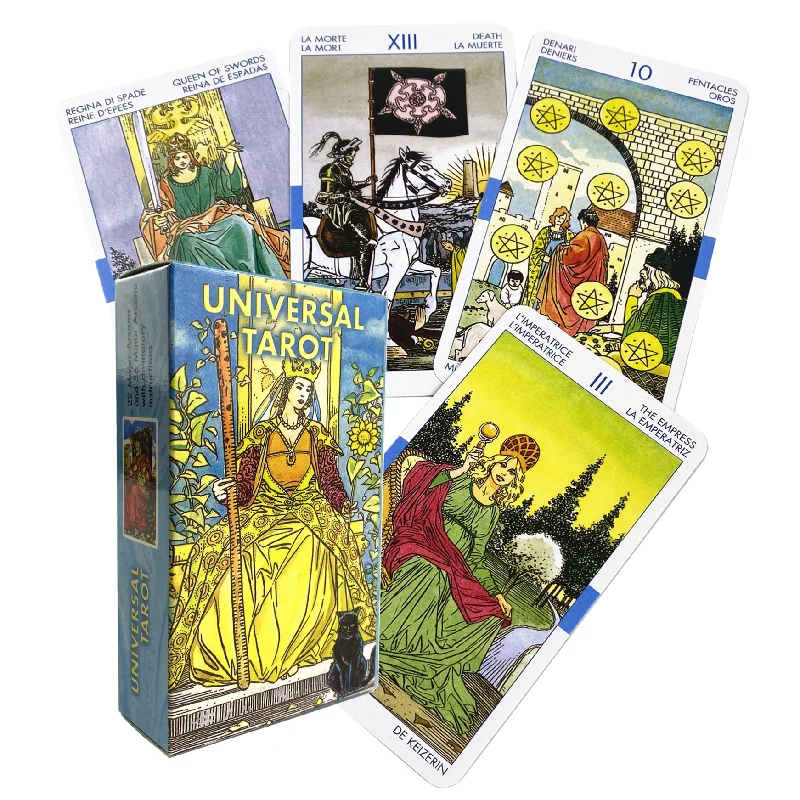 Universal Rider Tarot Cards for Divination Personal Use Tarot Deck Full English Version Board Games Oracle таро аввалон universal waite pocket tarot deck 78 карт коробка