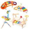 Children Wooden Montessori Musical Toys Percussion Musical Instrument Piano Musical Learning Infant Sensory Education Kids Toys 1