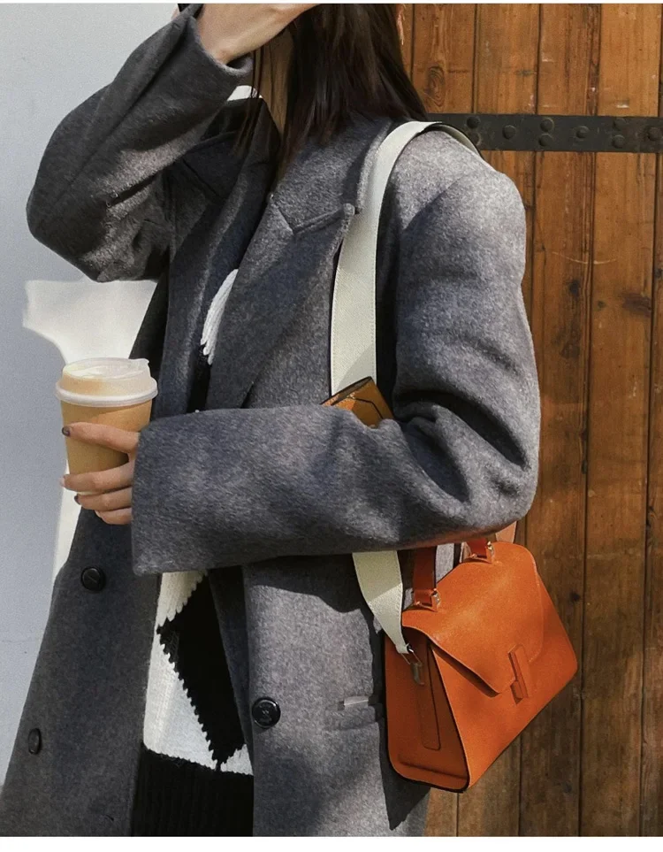 

New Autumn and Winter Women Woolen Long Coat