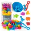 Counting Animal Models Paired With Classification Bowl Sets To Learn Mathematics, Colors, Soft Rubber Classification Toys 5