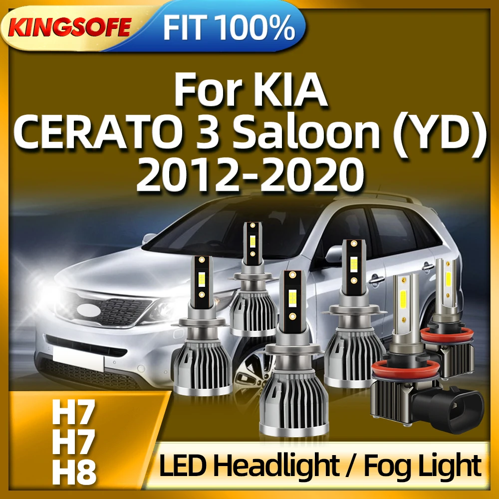 

Roadsun 150W H7 H8 LED Bulbs 6000K Headlight Fog Light Car Lamp For KIA CERATO 3 Saloon (YD) 2012 2013 2014 2015 2016 2017-2020