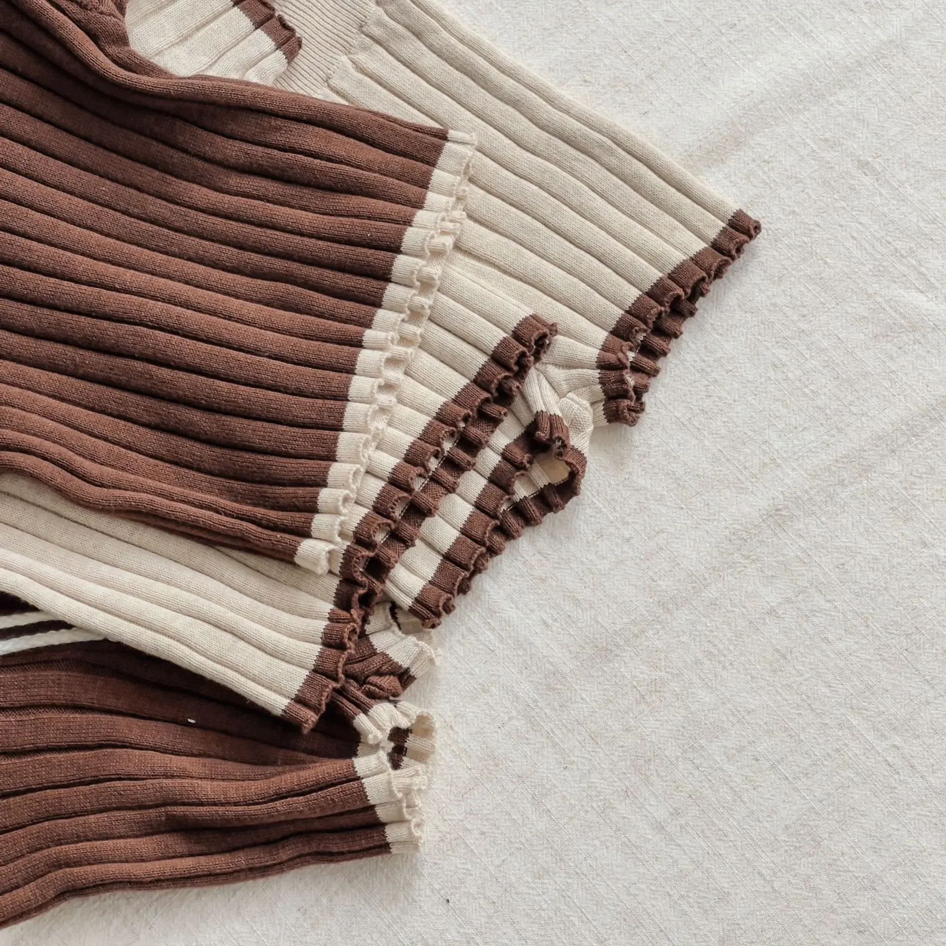 Autumn Infant Knitted T Shirt and Shorts Set for Newborn Baby