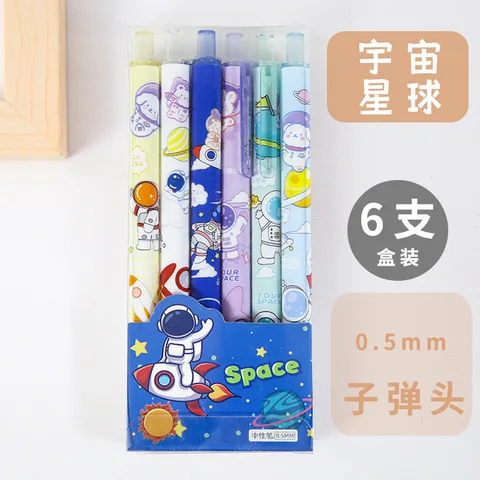 Kawaii Gel Pen Cute Cartoon Rabbit Quick Drying Black Ink Press Gel Pen Writing Pens School Office Supply Stationery