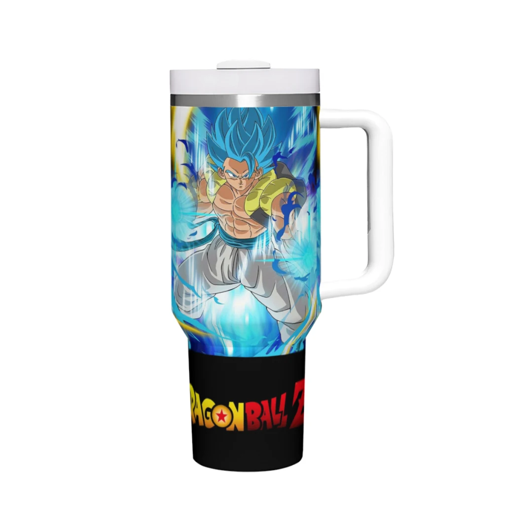 

Travel Mugs Anime De Saint Seiya Stainless Steel Drinkware Thermal 40oz/1200ml Large Capacity Handle Car Cup Birthday Gifts