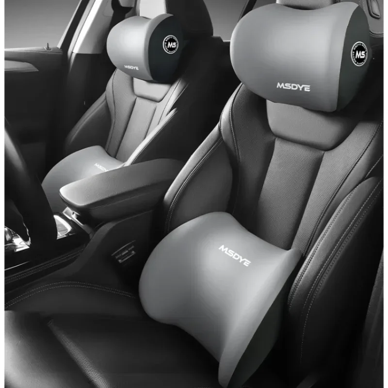 Car Headrest Neck Pillow Lumbar Support Waist Cushion Driver Seat Backrest