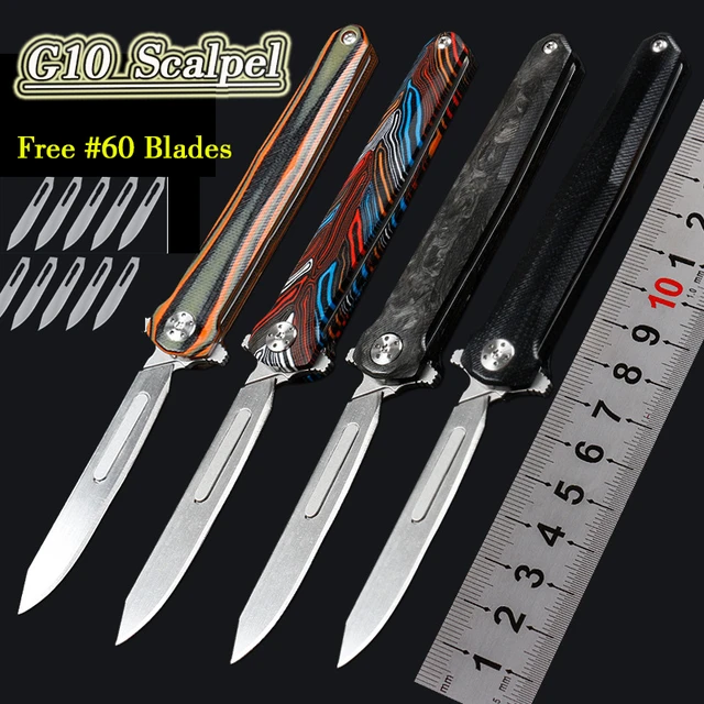 Carbon Fiber Folding Knife | Carbon Fiber Key Knife | Folding Scalpel Knife - Mini - Aliexpress