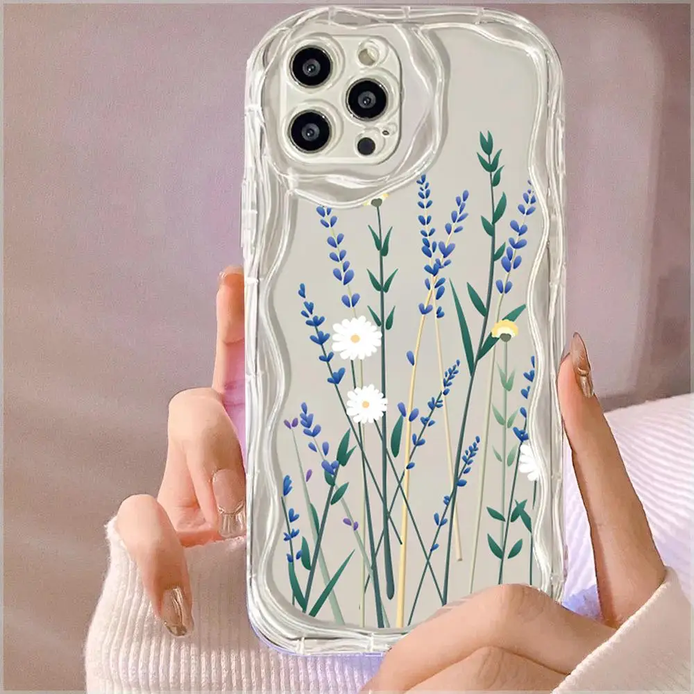 Floral Leaf Design Protective Phone Case Cover