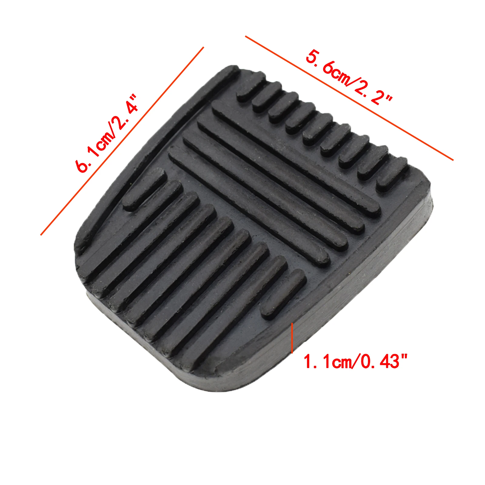 2Pcs Brake Clutch Pedal Pad Cover Set For Toyota Camry 4Runner Celica Land Cruiser Paseo RAV4 Van Car-Styling Rubber 31321-14020