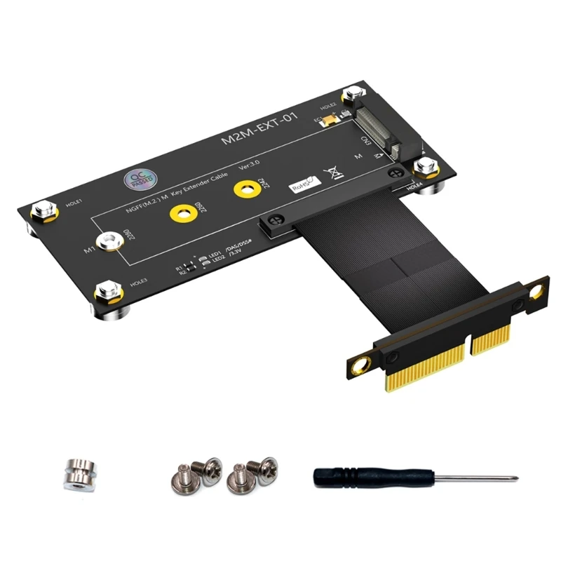 

Адаптер M.2 NVME на PCIe x1 NGFF Твердотельный накопитель M.2 NVMe Плата расширения M-Key Жесткий диск
