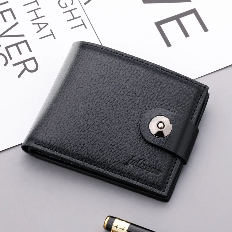 

PU Leather Men Wallet 2023 New Fashion Wallet Men Women Casual Clutch Money Purse Bag Business ID Credit Card Holder Wallets