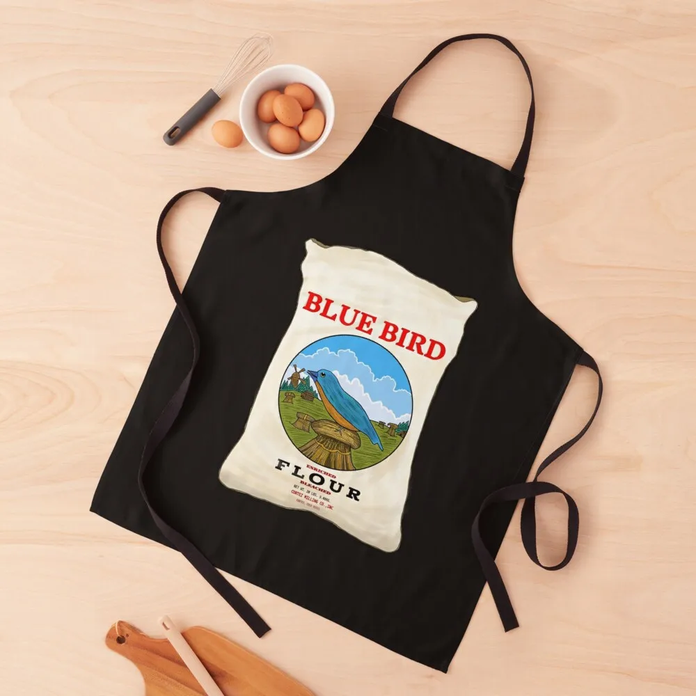 Blue Bird Flour Apron All For Kitchen And Home chef costume Apron