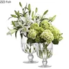 Transparent Tall Cup Glass Vase Artificial Flowers Decorative Flower Arrangement Desk Decoration Hydroponics Floral Vases 6