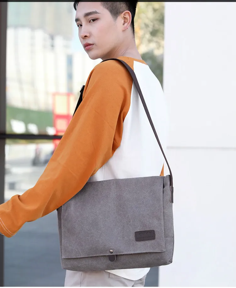 Cross Body School Bag Shoulder Bags Mens  Canvas Messenger Bags Men - Men's  Canvas - Aliexpress