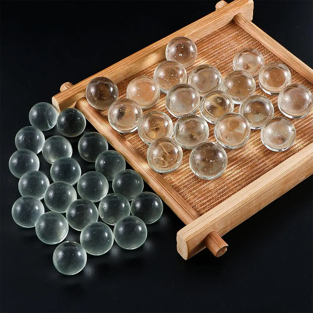 20pcs/pack 10mm 14mm 16mm Glass Balls Transparent Solid Marble for Slingshot Shooting & Marble Track & Traditional Marbles Games 5
