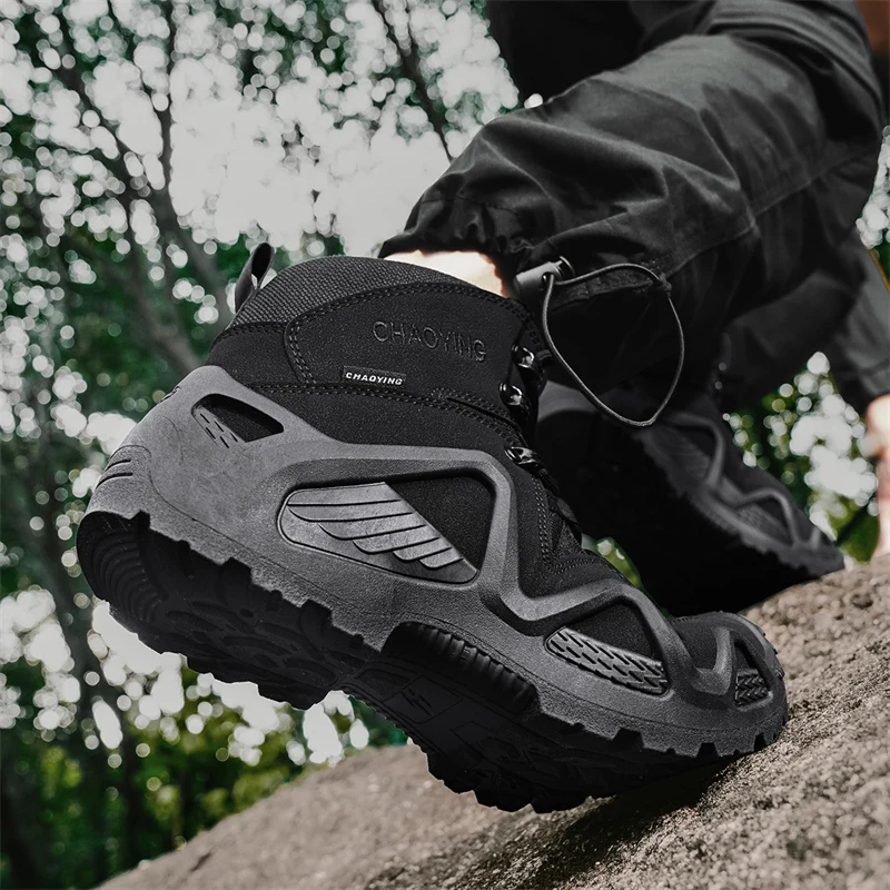 Climbing Hiking Shoes Ankle Men Outdoor Boots Tactical Boots Army Mens Military Desert Waterproof Work Safety Shoes