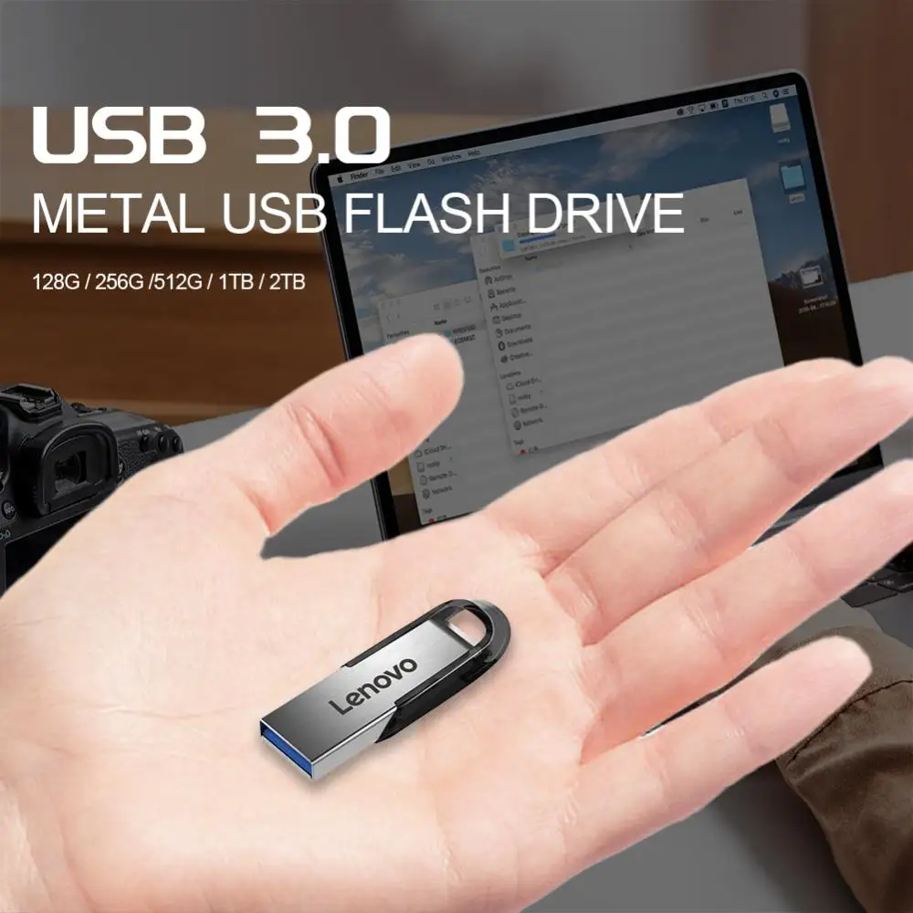 Lenovo USB Флешка 2TB OTG Fém USB 3.0 Tollhegy Kapubejáró kulcs 1TB-64GB típusa C Magas légnyomású levegő sebesség adathordozó Mali Csillogtat Meghengerget memória botot