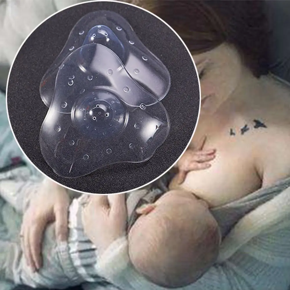 2Pcs/Pair Ultra-thin Breast Cover Baby Feeding Nipple Covers Pacifier Protector Silicone Soft Milk Feeding Nursing Shield