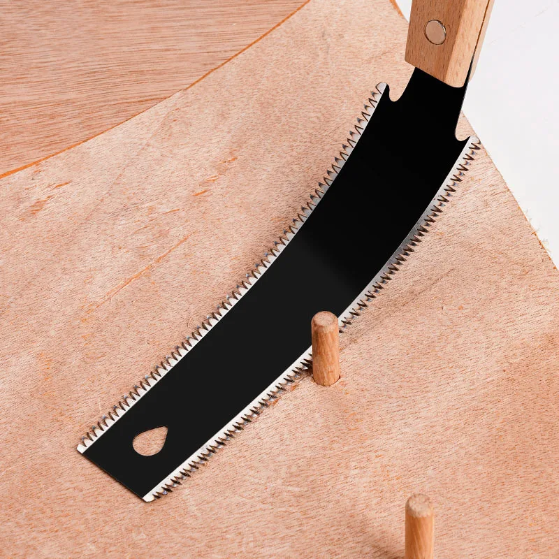Japanese Style Hand Saw Double Sided Fine Tooth Wood Saw SK5 Steel Flexible Hand Saw Garden Hand Tool for Woodworking 4