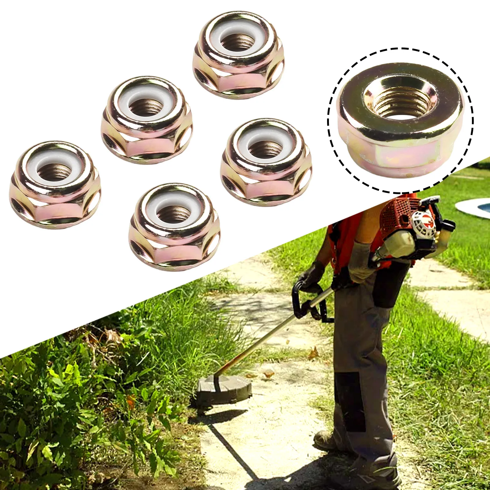 Werkzeuge Ersatz Ersatzmuttern Zubehör Schraube Ersatzteile 5-teiliges Set Fadenschneider Trimmer Freischneider – Detail 7