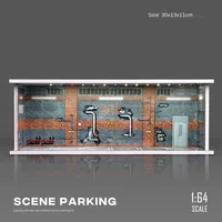 Collector 1/64 Garage Parking Lot Alloy Car Model Car Scene Storage Display Box Car Model Replica Collection Toys for Boys 2