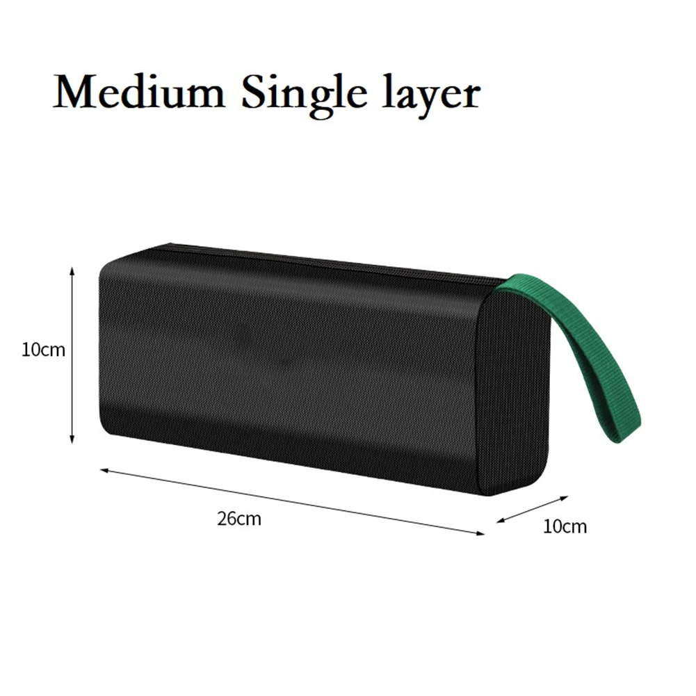 

Portable Electrician Storage Tool Bag Waterproof Oxford Cloth Spacious Design Tear Resistant Black+Green Color