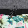 Men's Swim Trunks Beach Shorts Bermuda Spandex Quick dry Surf Boardshorts High Quality 4-way Stretch Waterproof Man Swimwear 4