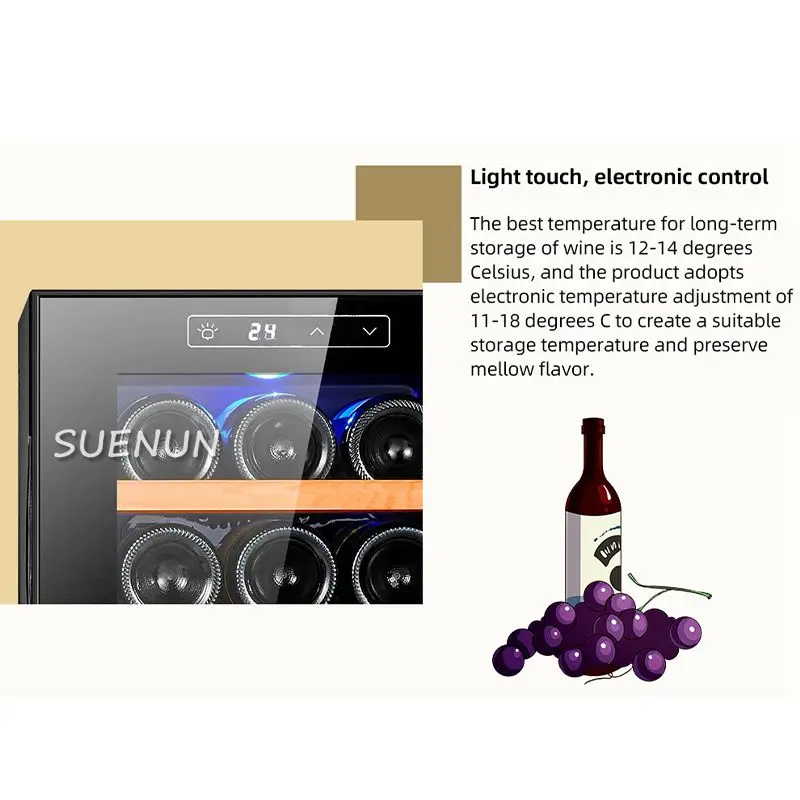 Electronic Wine Cooler Thermostat Wine Cooler Household Refrigerator Tea Small Mini Cigar