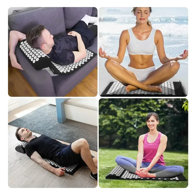 1PC/SET Massager Cushion Acupressure Mat Pillow Relieve Stress Back Pain Massage for Acupuncture Yoga Muscle Relaxation 5