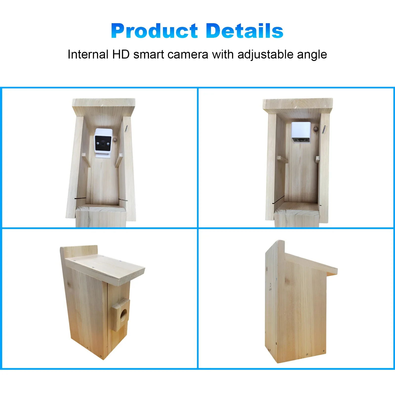Intelligent Visible Wooden Bird House/Bird Nest/Bird Nest HD Pixel Mobile Phone Remote Bird Observation