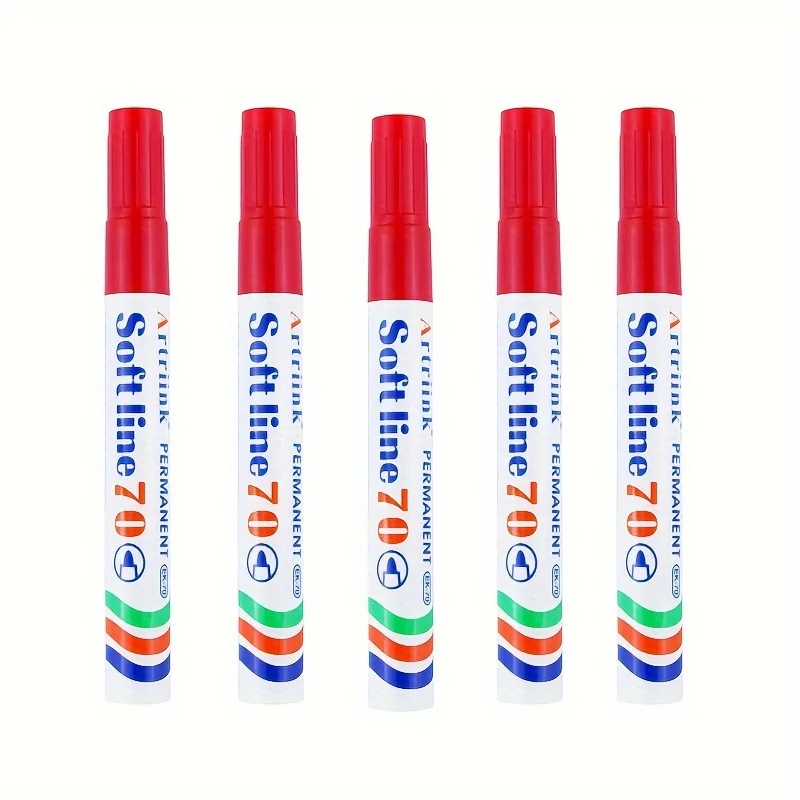 10pcs black erasable whiteboard pen, red blue easy to wipe large head pen, large capacity glass note whiteboard marker pen