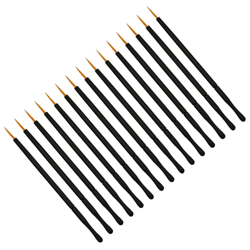 

50Pcs Disposable Eyeliner Wand Applicator Cosmetics Eyeliner Liquid Eye Makeup Tools （Orange Brush Tips)