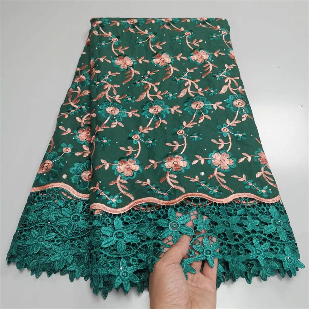 

5Yards Swiss Voile Lace In Switzerland 2022 High Quality African Cotton Lace Fabric Material For Party Bride Dress Sewing y-135