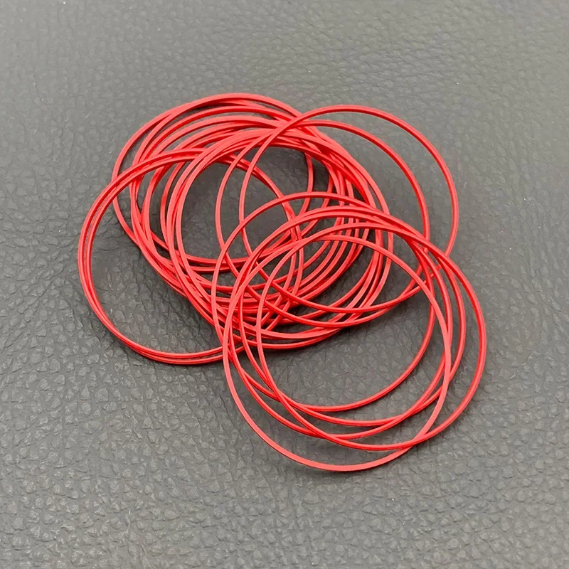 Red Plastic Gasket O-Ring Set (33-42MM) - Watch Case Bottom Cover Accessories