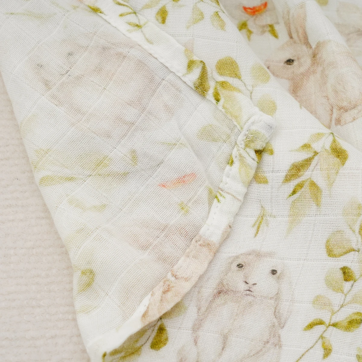 Elinfant Digital Print Bamboo Cotton Muslin Swaddle Blankets Newborn Baby Wrap Receiving Blanket 5