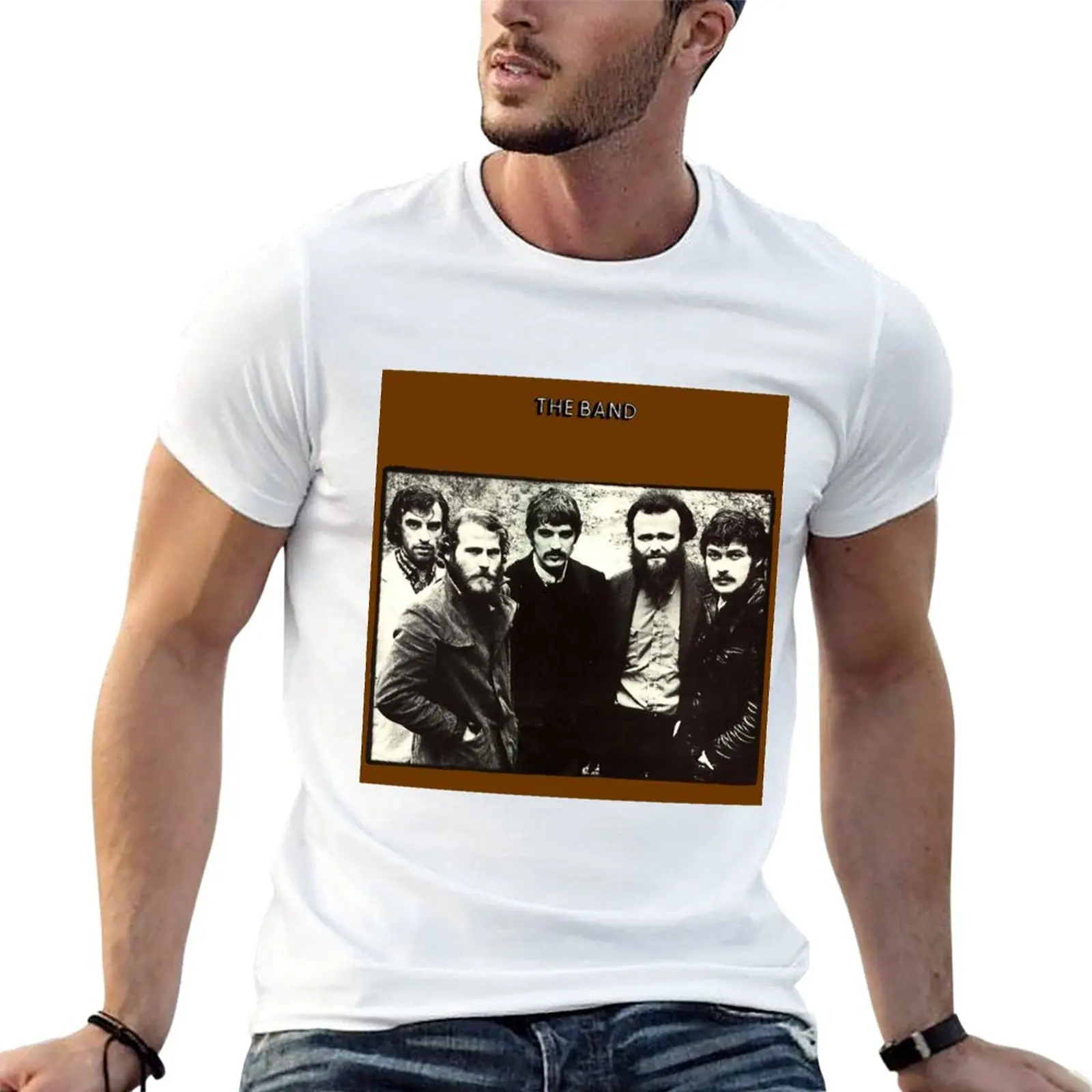 

New The Band - The Band (album cover) T-Shirt oversized t shirt korean fashion men clothings