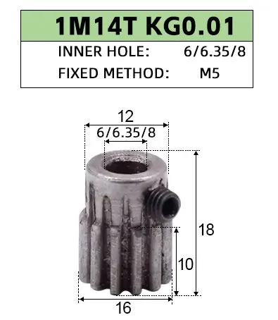 8mm, 10mm, 12mm, 14mm, 15mm, 1Mod, 80