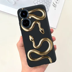 Cute Fashion Cartoon Soft Silicone Phone Case for Tecno Camon 19 Neo (Black 1760)
