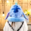 Disney Stitch Winnie Cartoon Soft Hooded U-Shape Pillow Travel Pillow Plus Hat Cushion Soft Nursing Adult Kids Pillow Gift 3
