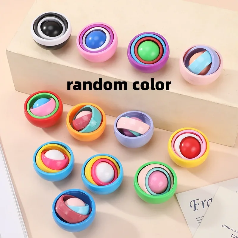 צעצועי פידג'ט מהנים לילדים ספינר ג'ירו בול אינפיניטי פליפ דקומפרסיה צעצוע חושי להקלה מתח עם אוטיזם מתנות למסיבות