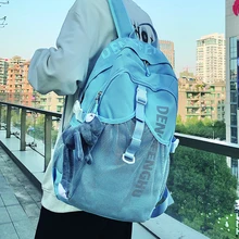 

New Women's Backpack for Cute Girl Solid Color Oxford School Bag Female Student Large Capacity Rucksack Lady Anti Theft Mochila