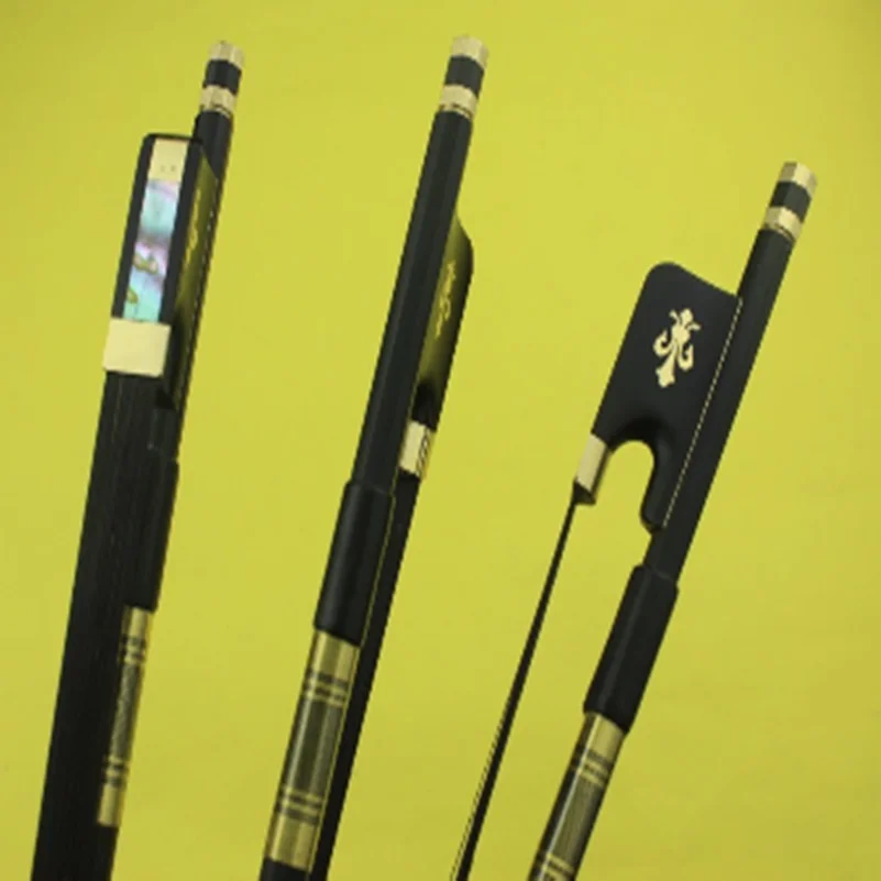 Hot Sale PRO High Quality Black Carbon Fiber Viola Bow Black Horse Hair