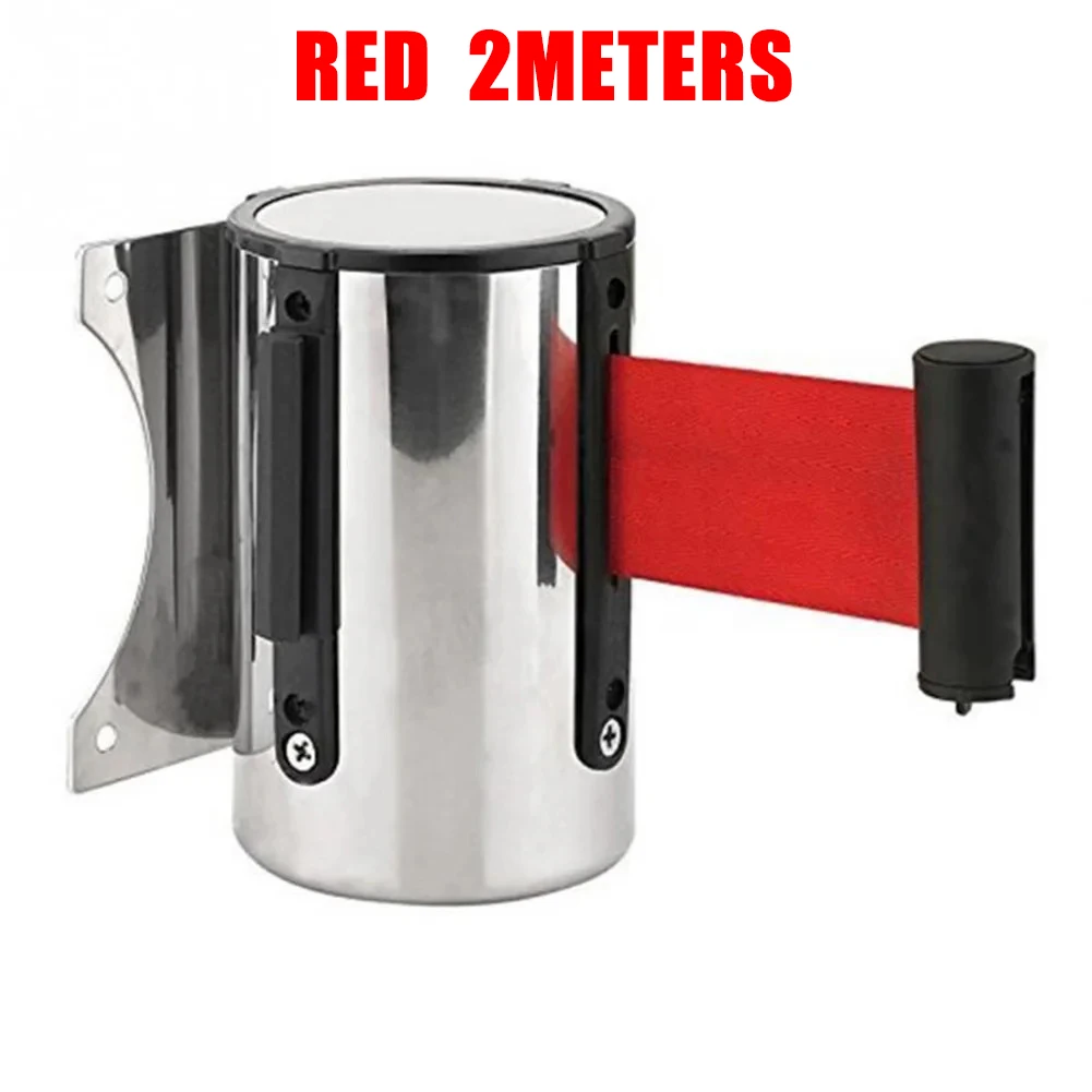 

Retractable Barrier Strip Stainless Steel Housing Wall Mount Crowd Control Retractable Strip For Banks For Mounting